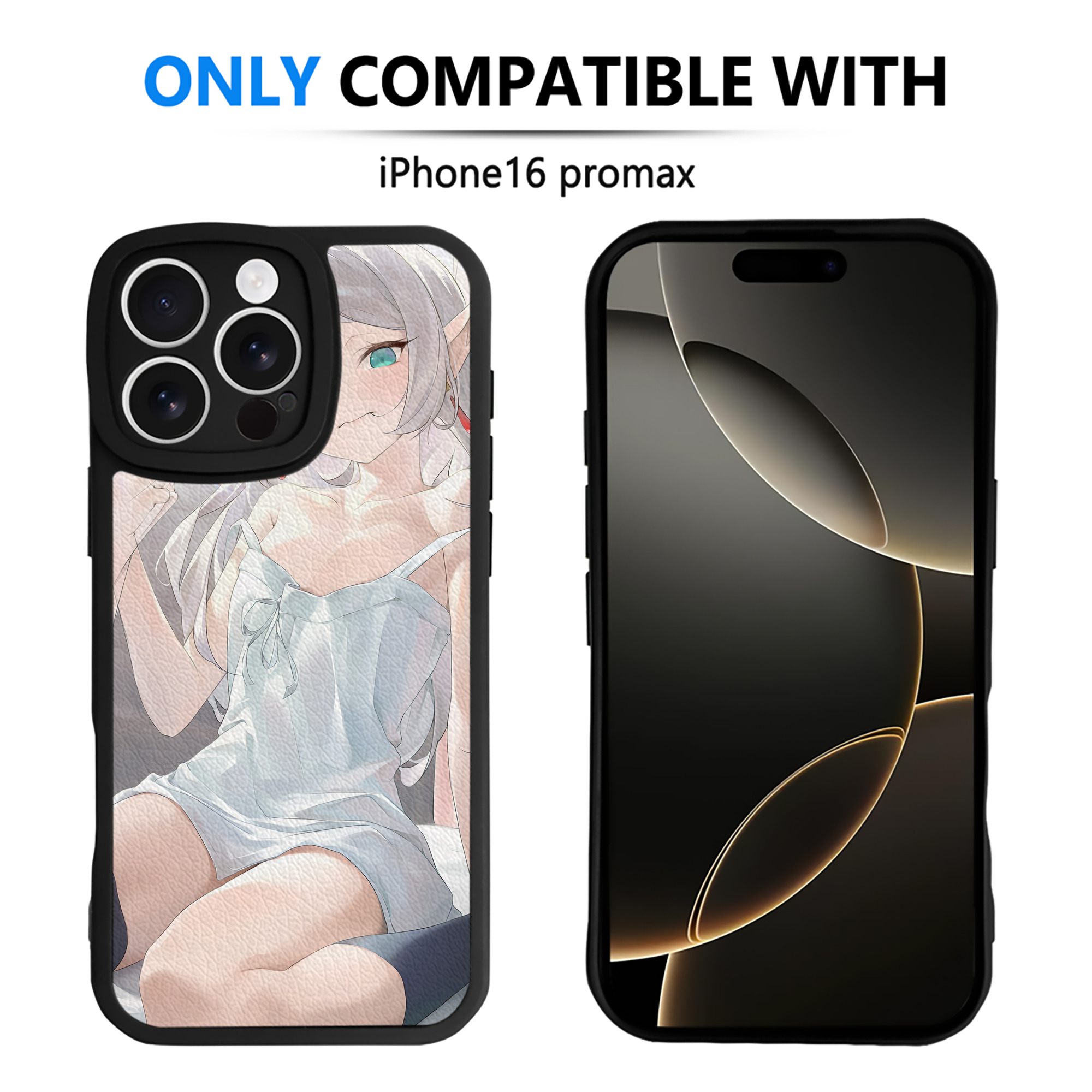 （画像用） 葬送のフリーレン Frieren 【iPhone 16シリーズ対応】シリコンスマホケース（レザー調） 材質：シリコン